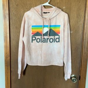 Polaroid crop hoodie